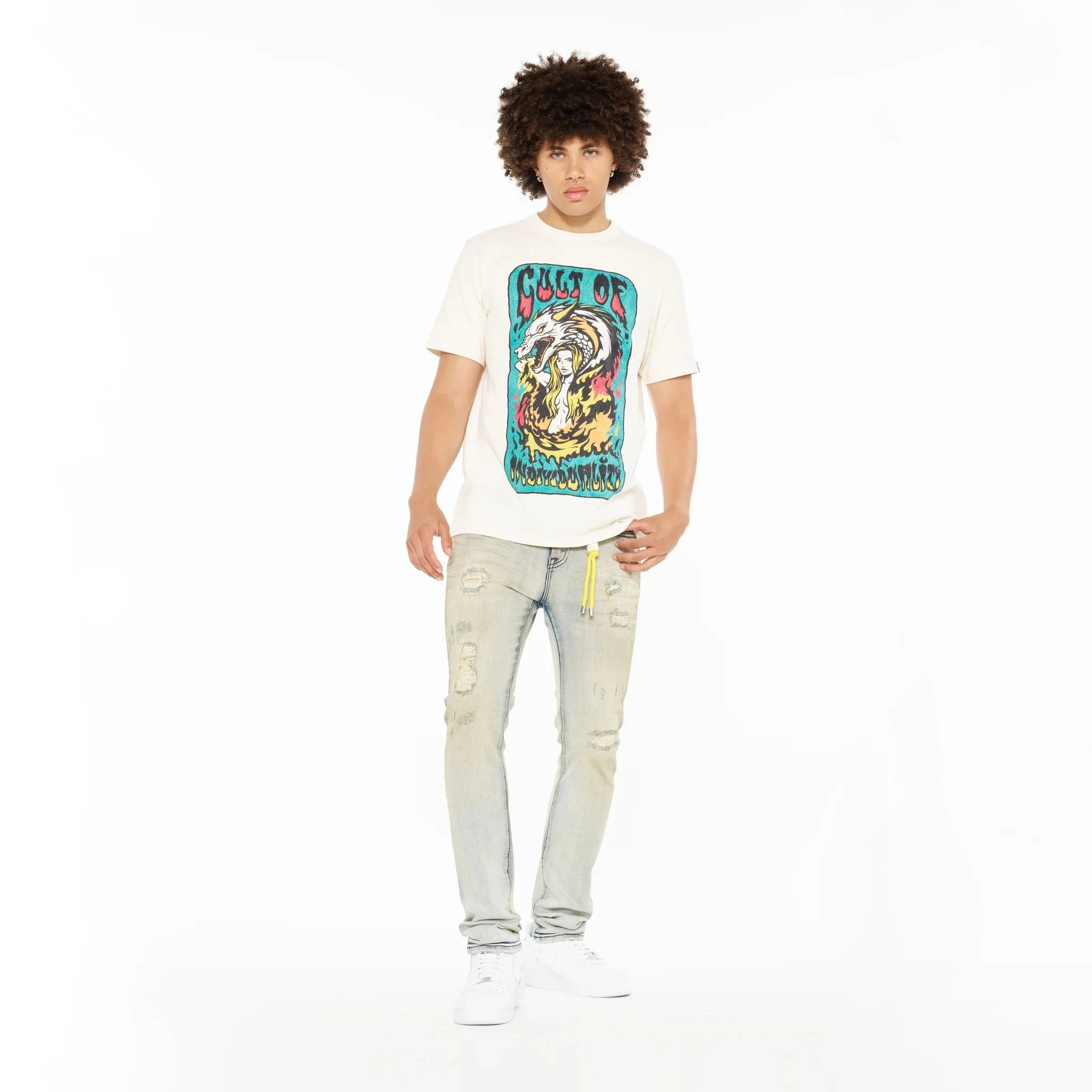 Cult of Individuality Punk Super Skinny 601 Jeans – Clay Wash