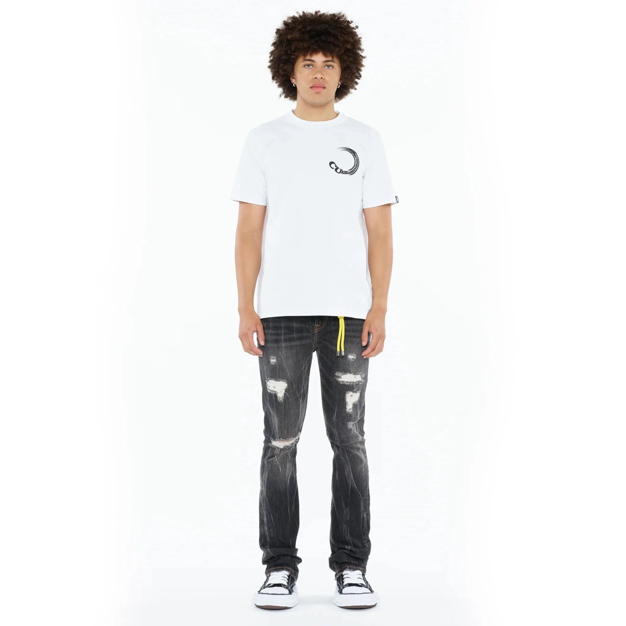 Cult of Individuality Gradient Logo Tee - White