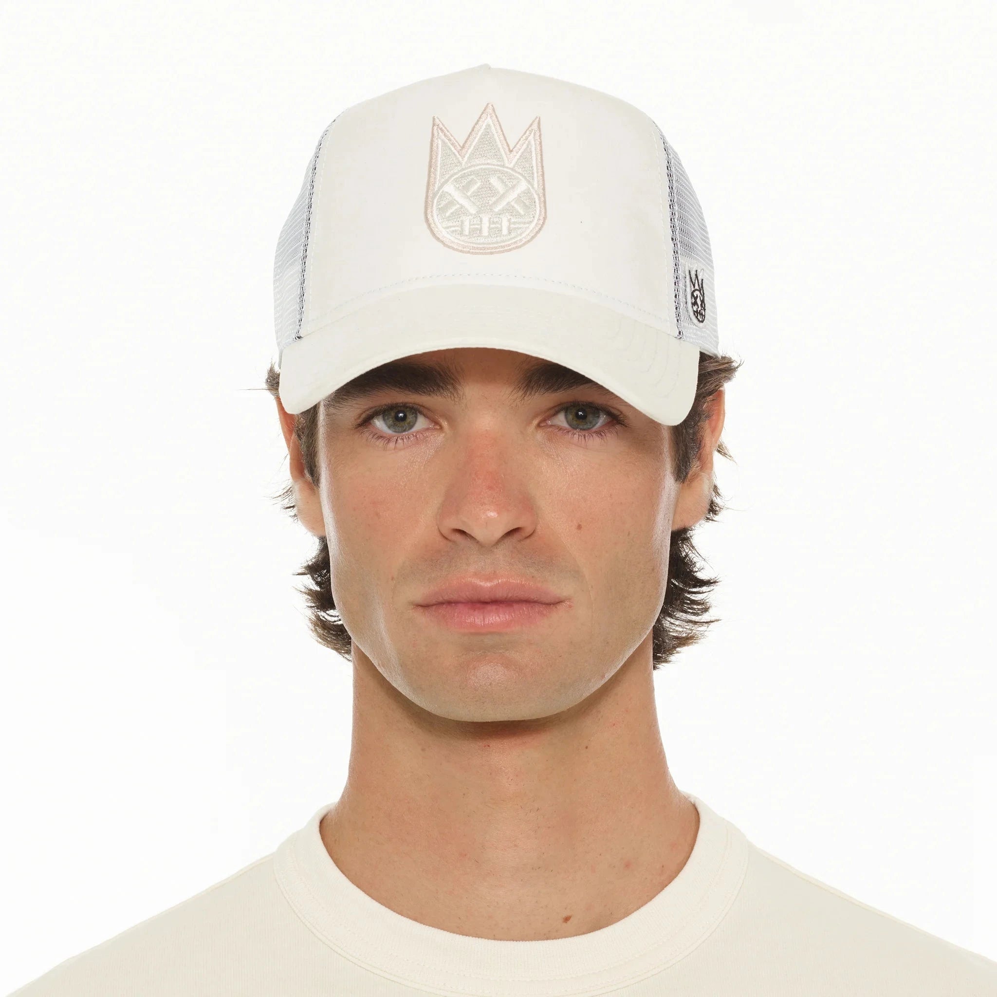 Cult of Individuality Clean Logo Mesh Trucker Hat - Winter White
