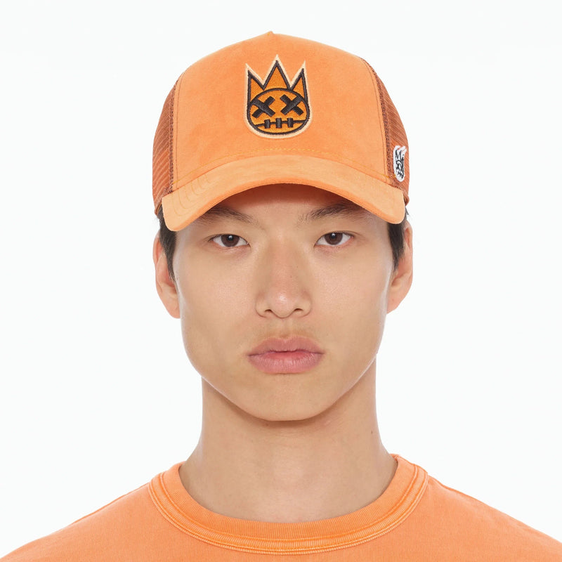 Cult of Individuality Clean Logo Mesh Trucker Hat - Orange