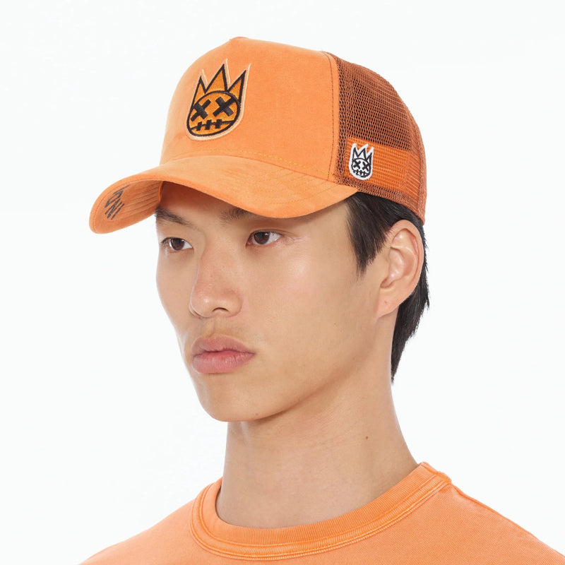 Cult of Individuality Clean Logo Mesh Trucker Hat - Orange
