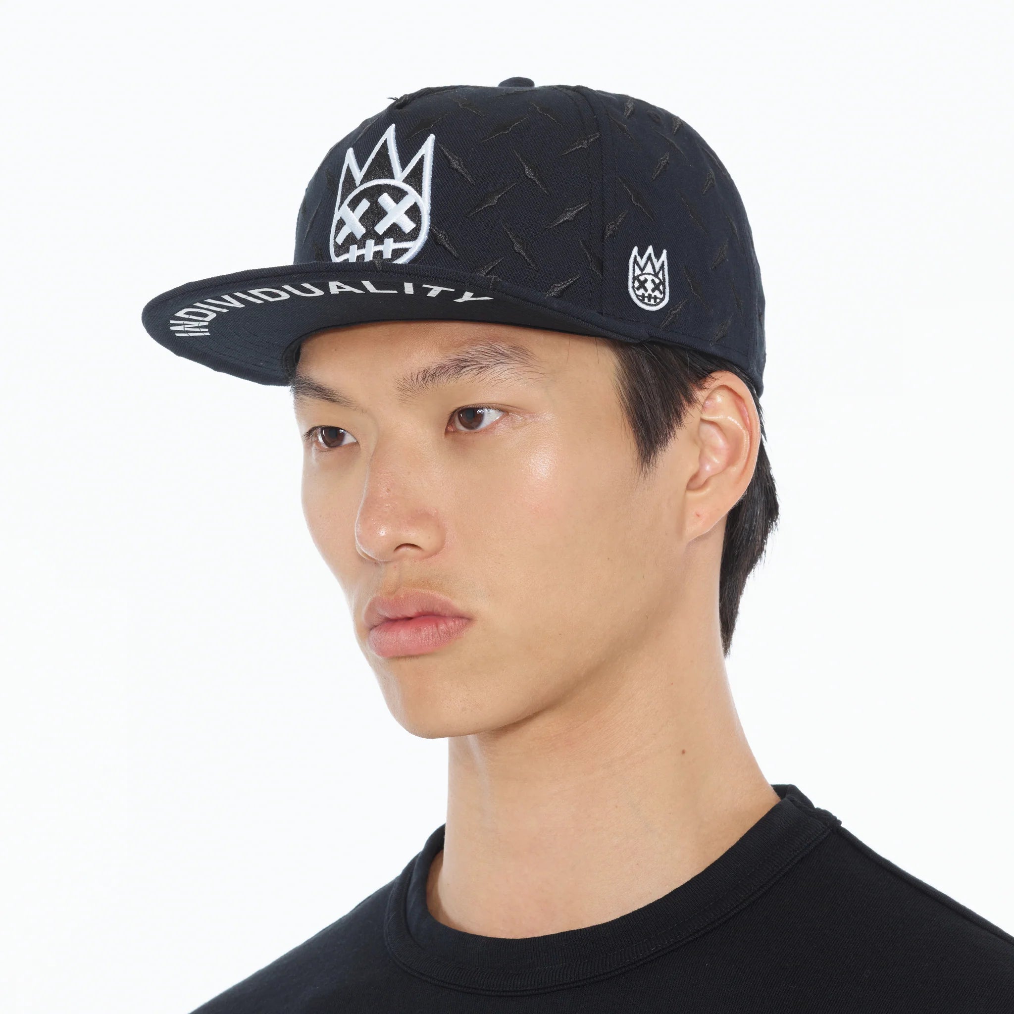 Cult Of Individuality Diamond Plate Trucker Hat Black