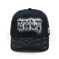Cult Of Individuality Logo Mesh Back Trucker Hat Instruments Black
