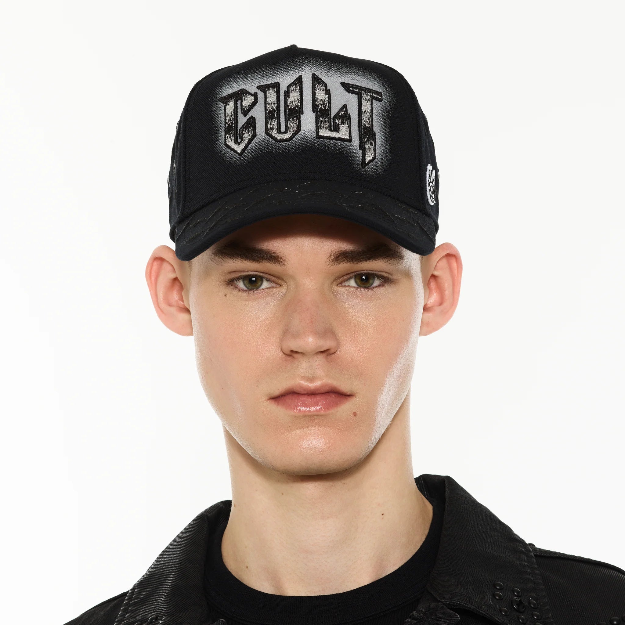 Cult Of Individuality Logo Mesh Back Trucker Hat Instruments Black