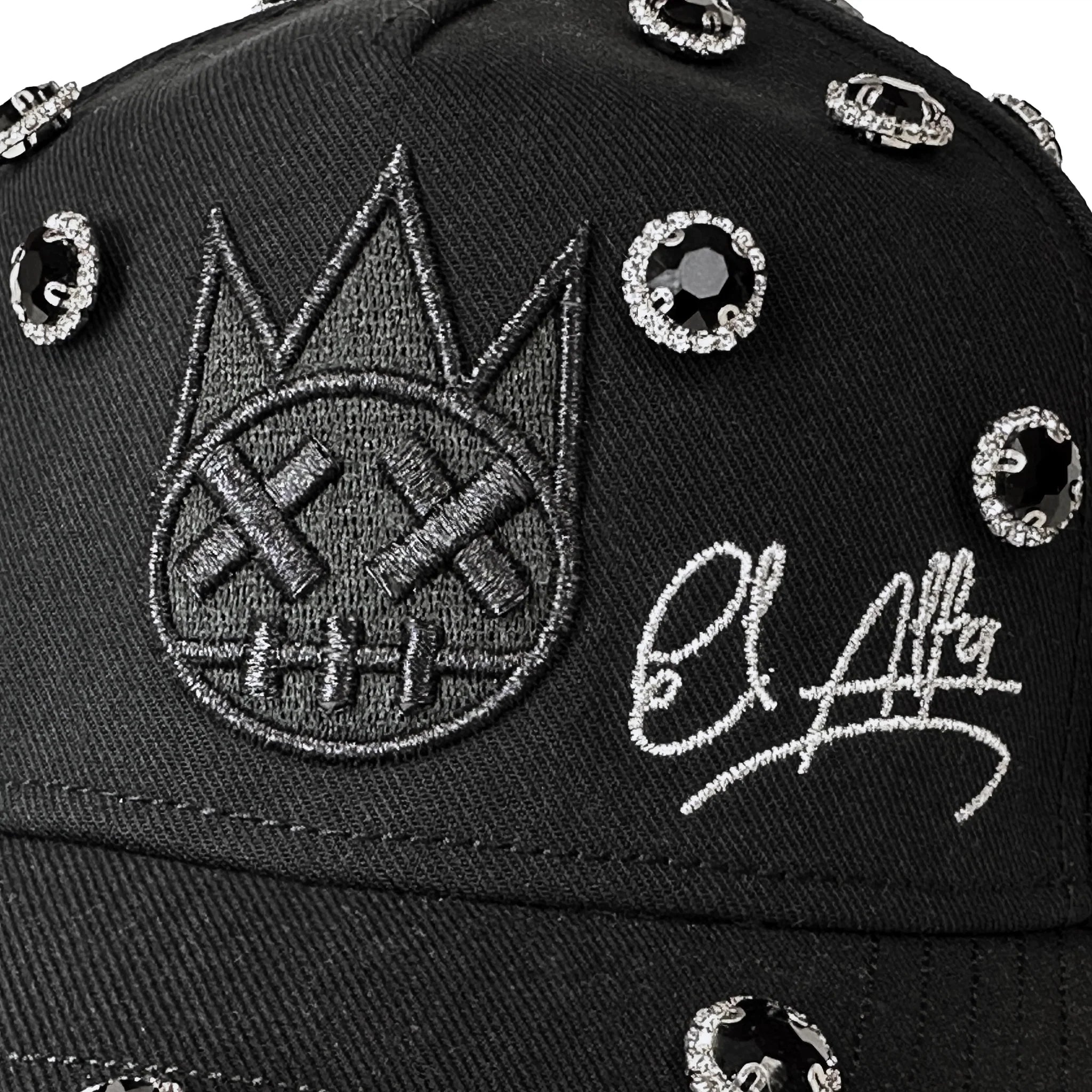 Cult Of Individuality X El Alfa Logo Crystal 5 Panel A Frame Trucker Hat Black