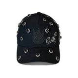 Cult Of Individuality X El Alfa Logo Crystal 5 Panel A Frame Trucker Hat Black