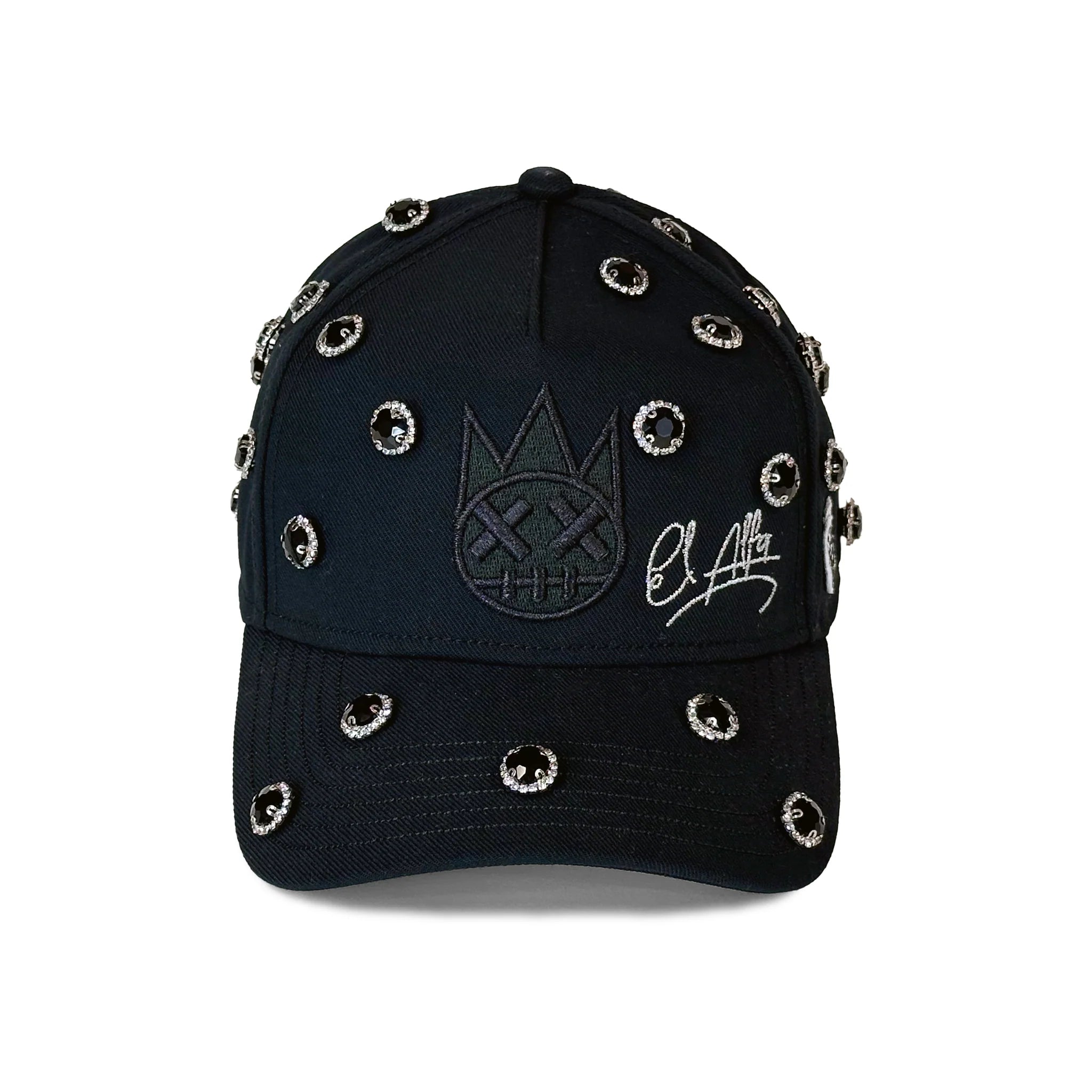 Cult Of Individuality X El Alfa Logo Crystal 5 Panel A Frame Trucker Hat Black