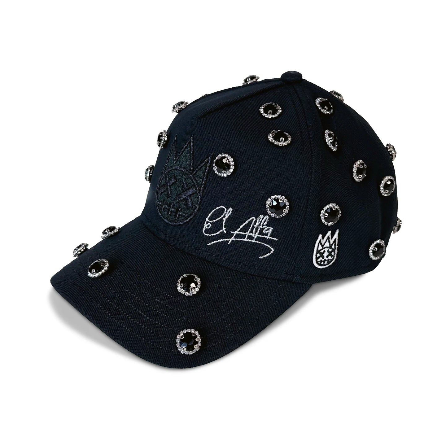 Cult Of Individuality X El Alfa Logo Crystal 5 Panel A Frame Trucker Hat Black
