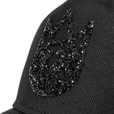 Cult Of Individuality Crystal Logo Mesh Back Trucker Hat Black
