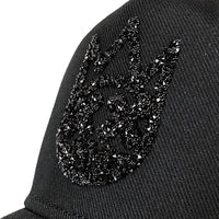 Cult Of Individuality Crystal Logo Mesh Back Trucker Hat Black