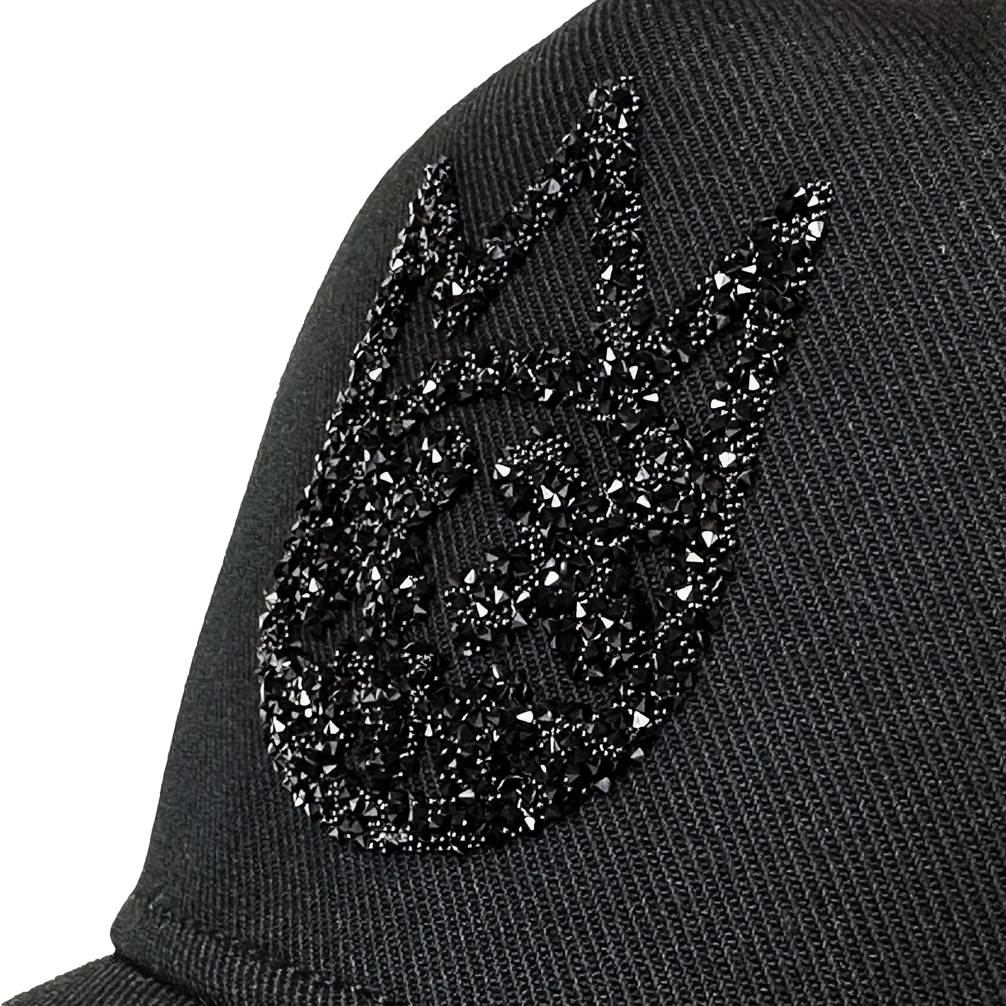 Cult Of Individuality Crystal Logo Mesh Back Trucker Hat Black