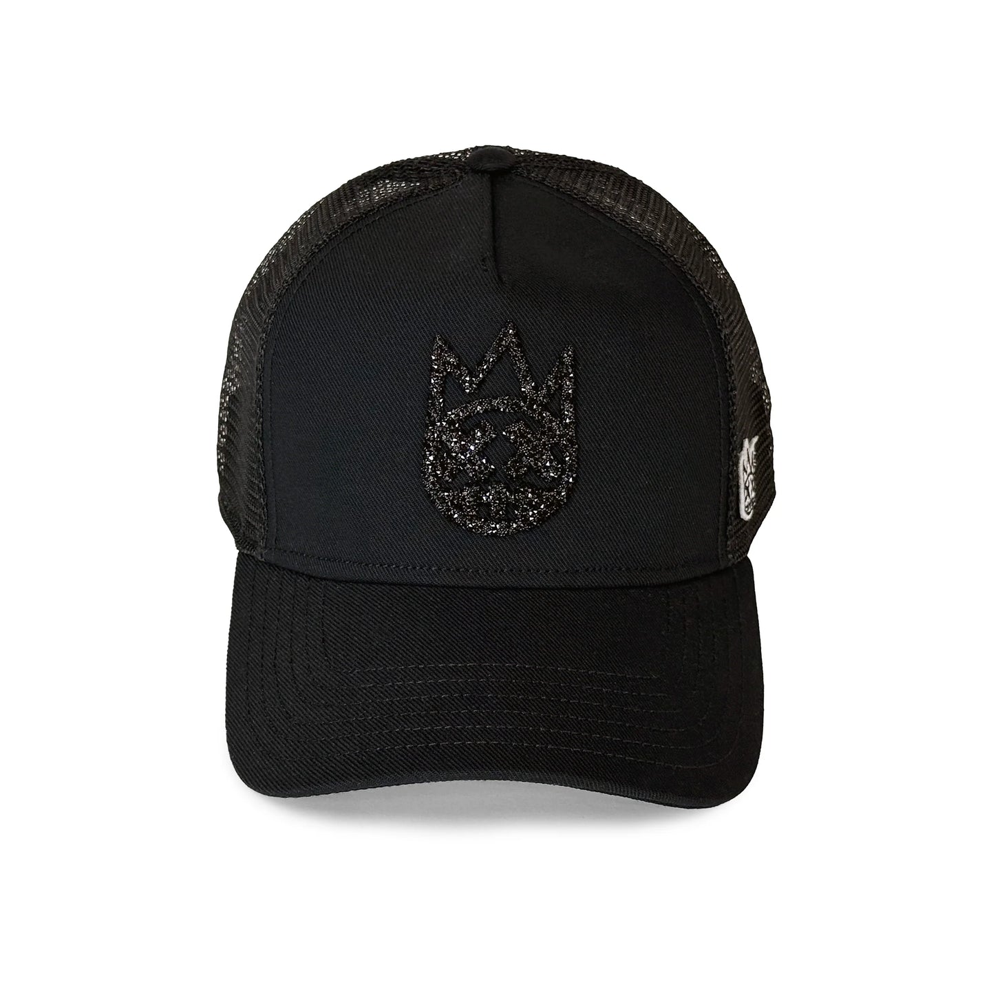 Cult Of Individuality Crystal Logo Mesh Back Trucker Hat Black