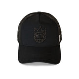 Cult Of Individuality Crystal Logo Mesh Back Trucker Hat Black