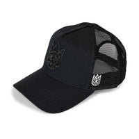 Cult Of Individuality Crystal Logo Mesh Back Trucker Hat Black