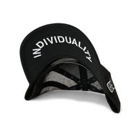 Cult Of Individuality Crystal Logo Mesh Back Trucker Hat Black