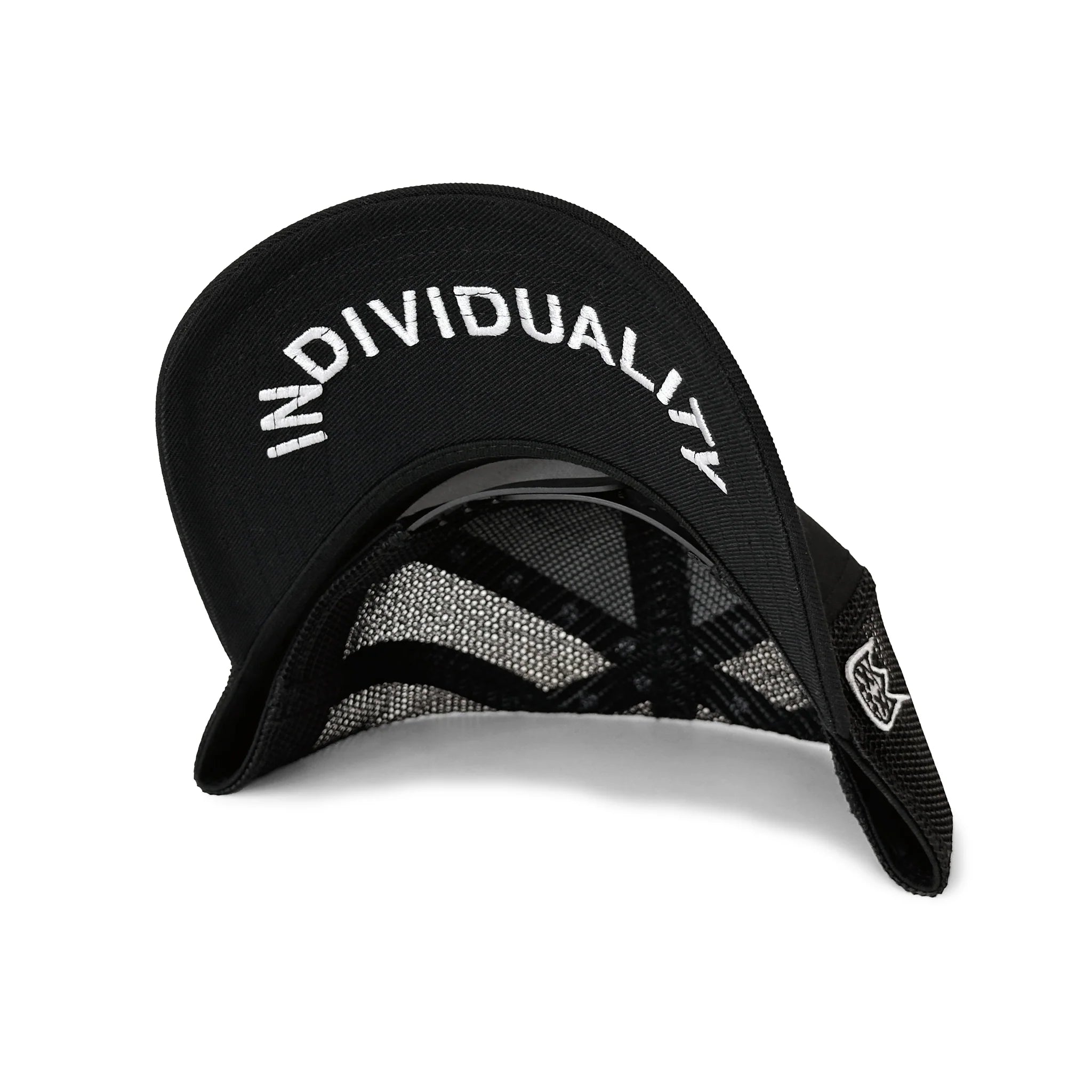 Cult Of Individuality Crystal Logo Mesh Back Trucker Hat Black