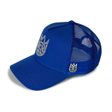 Cult Of Individuality Crystal Logo Mesh Back Trucker Hat Blue