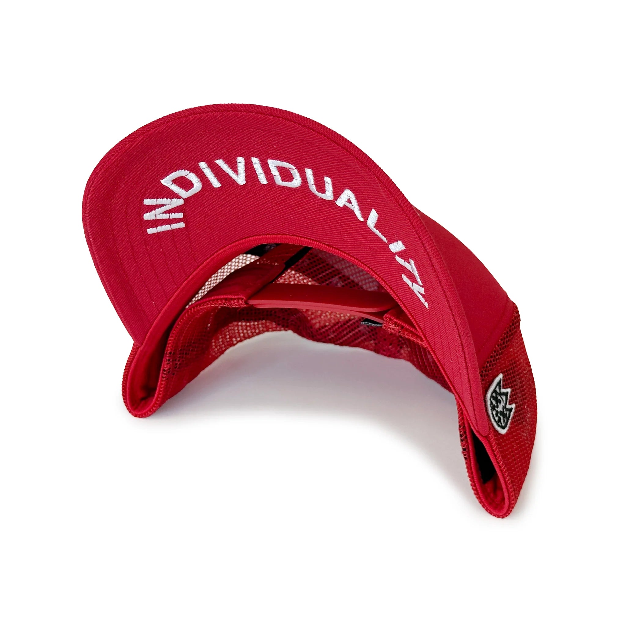 Cult Of Individuality Crystal Logo Mesh Back Trucker Hat Red