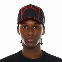 Cult Of Individuality Logo Mesh Back Cult Arch Trucker Hat Black