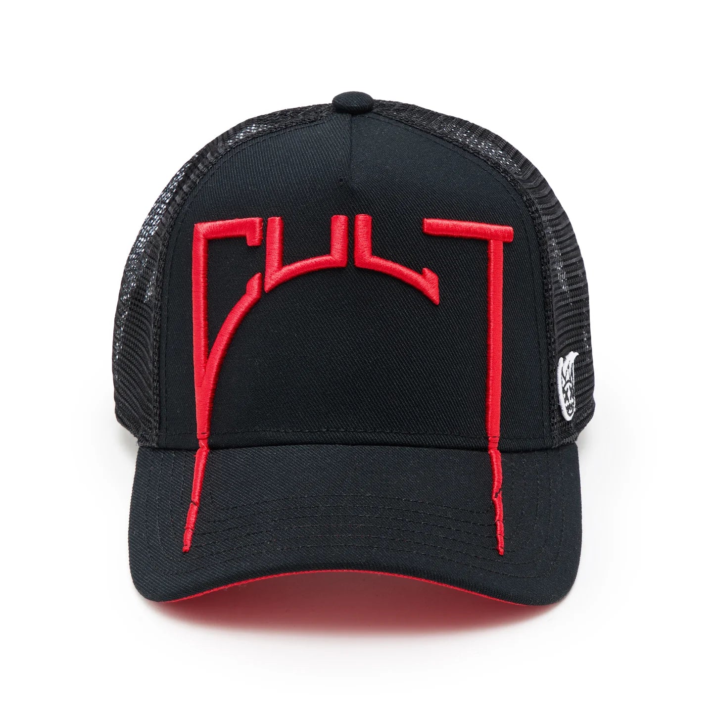 Cult Of Individuality Logo Mesh Back Cult Arch Trucker Hat Black