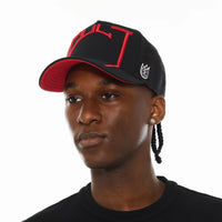 Cult Of Individuality Logo Mesh Back Cult Arch Trucker Hat Black