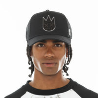 Cult Of Individuality Logo Mesh Back Trucker Hat Black