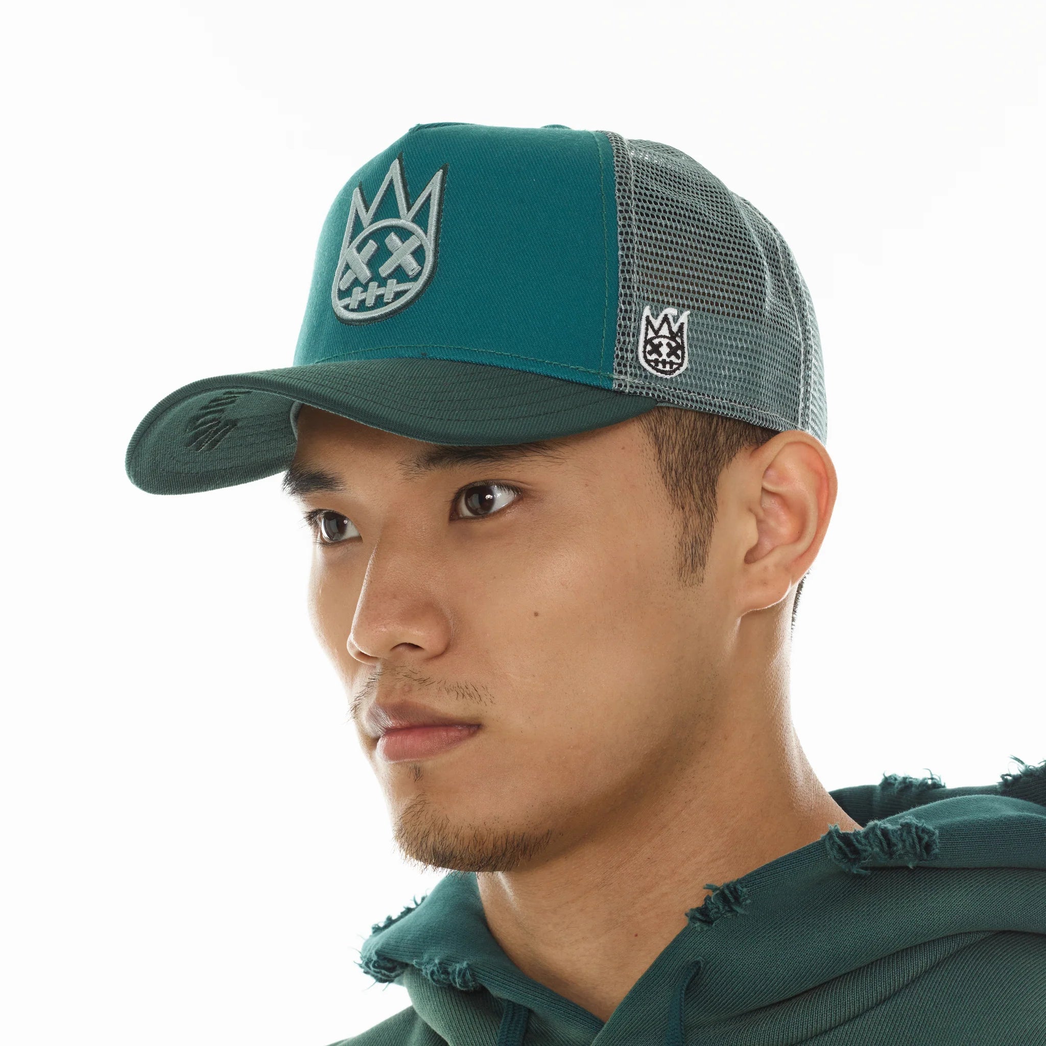 Cult Of Individuality Logo Mesh Back Trucker Hat Bayberry