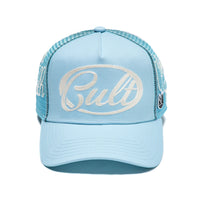 Cult Of Individuality Mesh Back Community Trucker Hat Blue Glow
