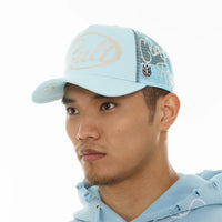 Cult Of Individuality Mesh Back Community Trucker Hat Blue Glow