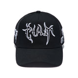 Cult Of Individuality Mesh Back Raven Trucker Hat Black