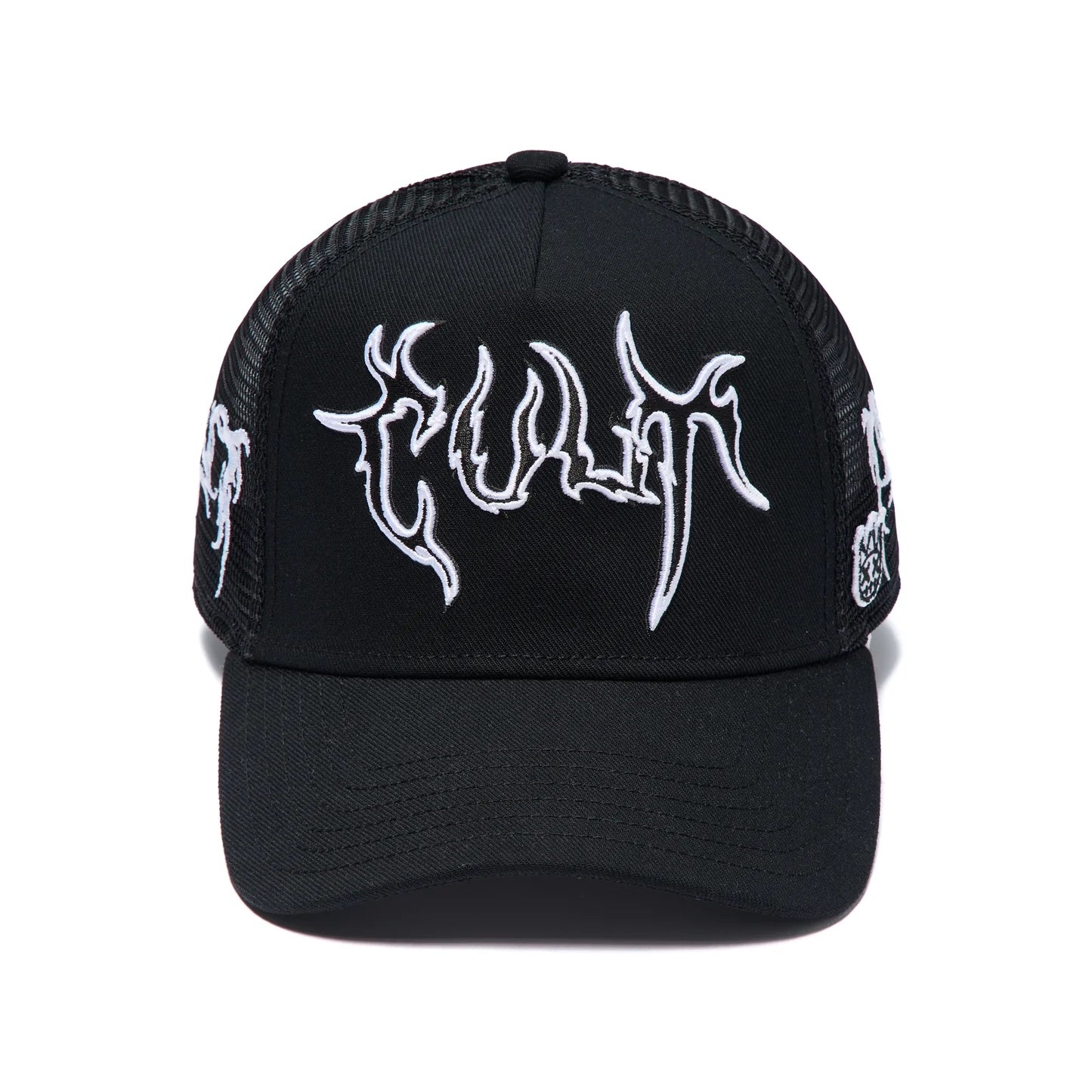 Cult Of Individuality Mesh Back Raven Trucker Hat Black