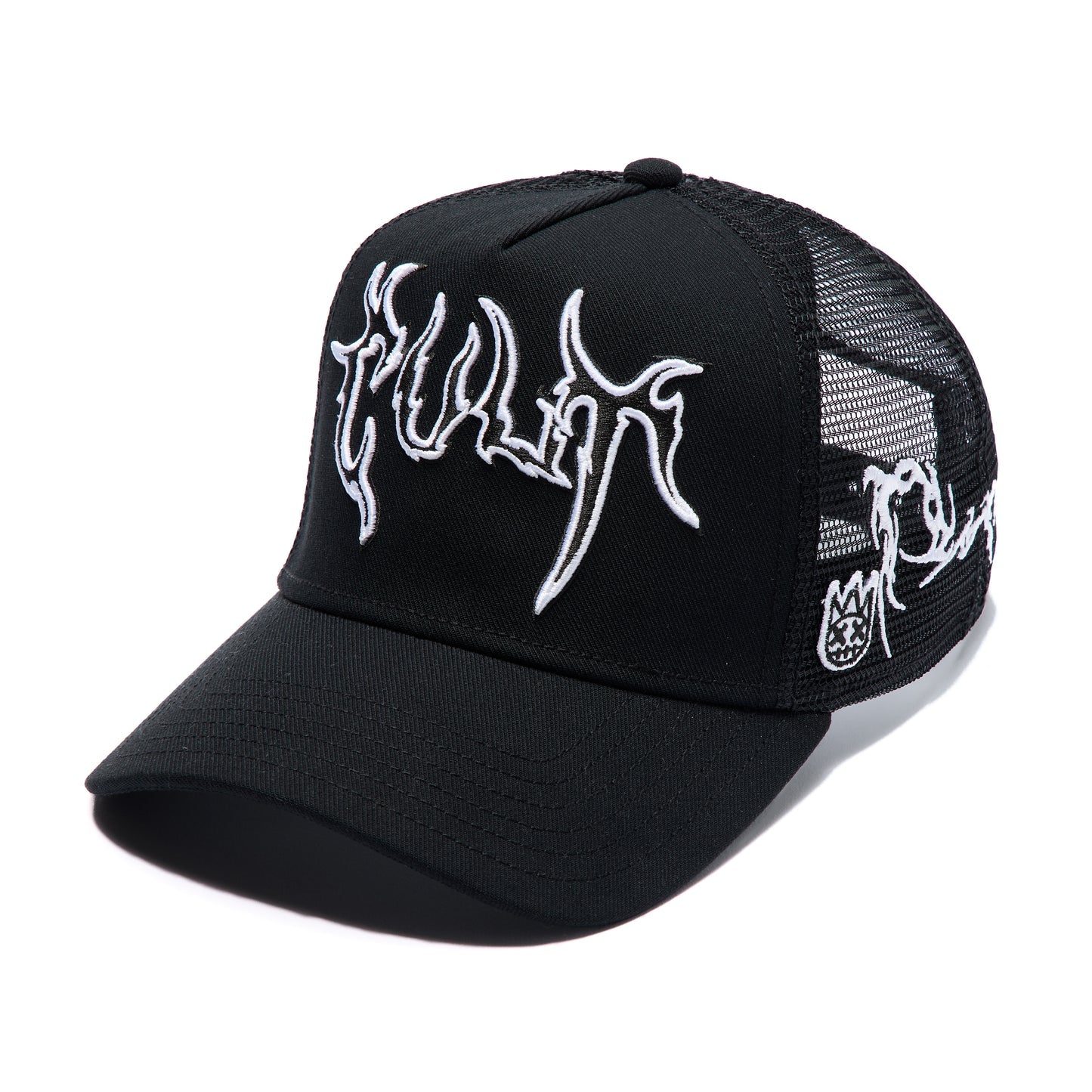 Cult Of Individuality Mesh Back Raven Trucker Hat Black