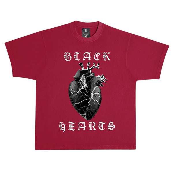 November Reine (Cardinal Red "Black Hearts" t-shirt)