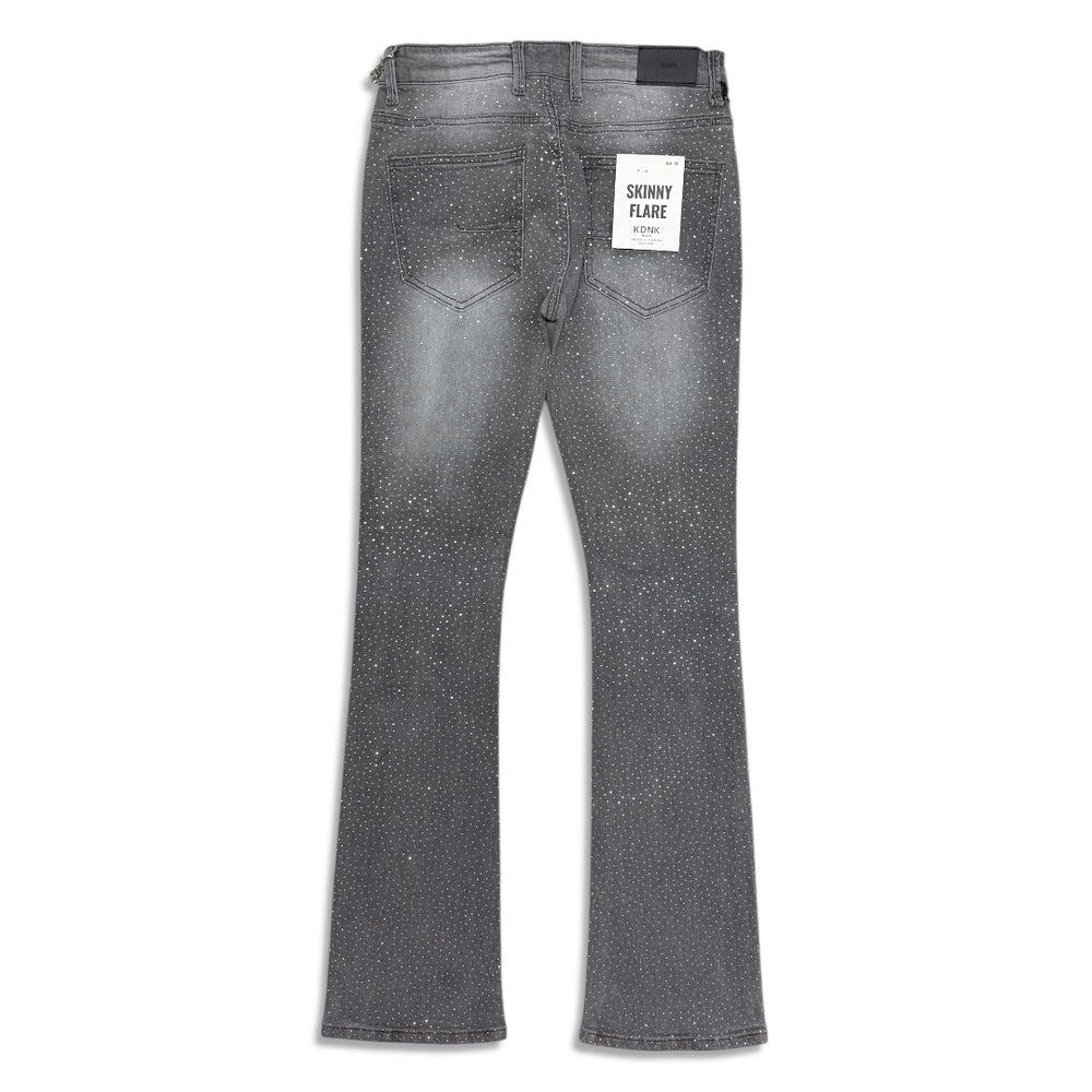 【HI FI FNK】Stone Spread Denim Light Gray P001 Worn Grey Knee Slit – PURPLE BRAND