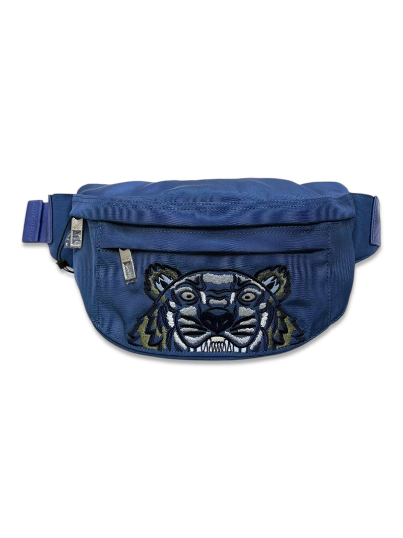 Kenzo Blue Canvas Kampus Tiger bumbag