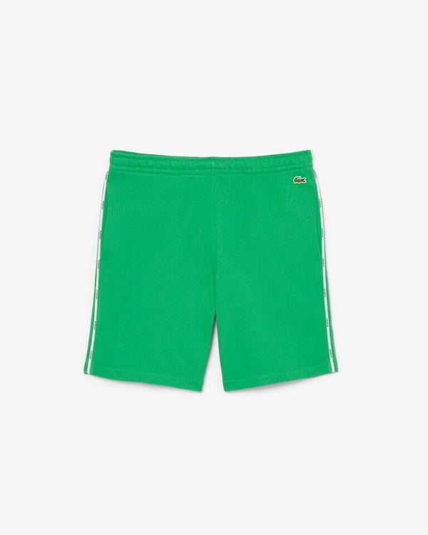 Lacoste Logo Trim Cotton Fleece Shorts -Green GH9896-51-SIW