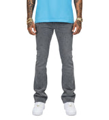 Vicious Denim Men's SnakeSkin Stacked Embellished Jeans - Grey