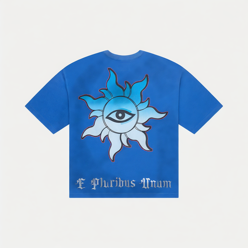 Godspeed Car Meet Miami Tee Blue Wash