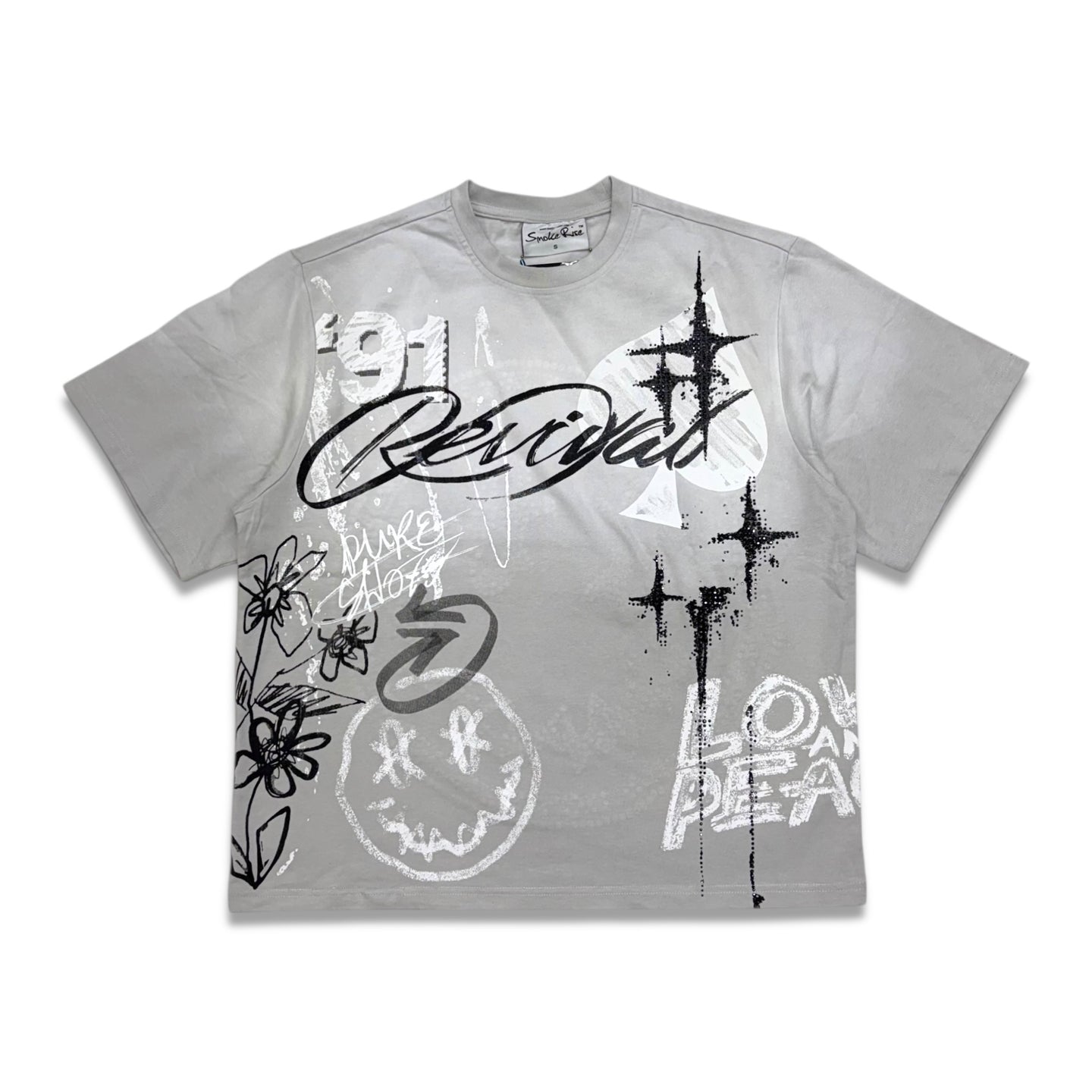 Smoke Rise Smiley tee lunar