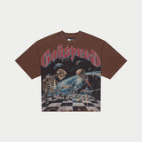 Godspeed Checkmate Tee Brown wash