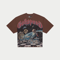 Godspeed Checkmate Tee Brown wash
