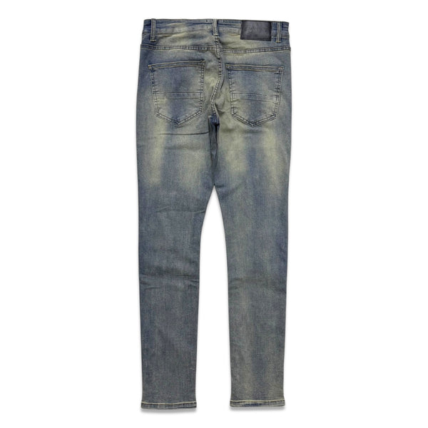 Supply Men's Distressed Skinny Jeans - Mid Wash