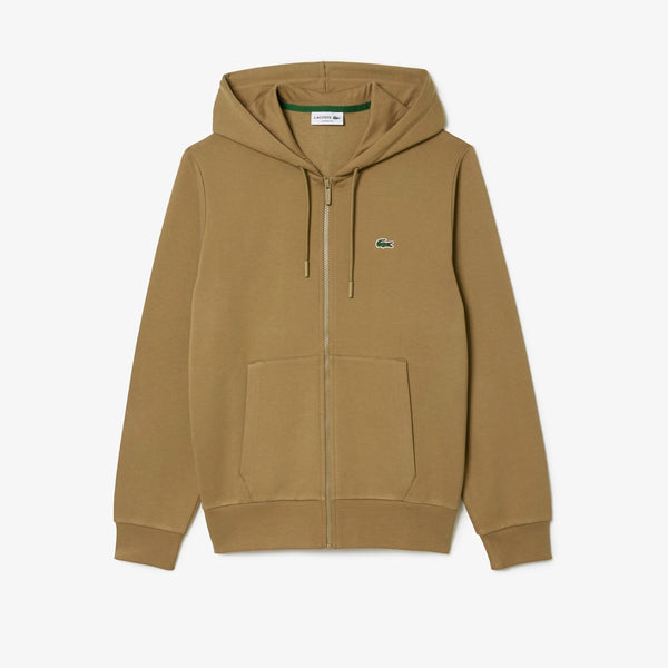 Lacoste (Men’s brown fleece zip hoodie)