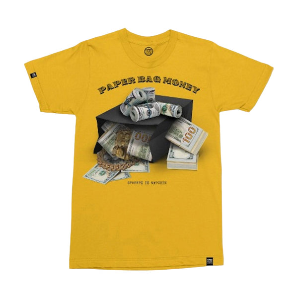 Streetz Iz Watchin (Mustard "Paper bag money" T-Shirt)