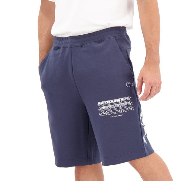 Lacoste (Men's Blue Lacoste branded leg short)