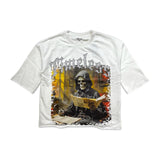 Focus Timeless Grim Reaper Cropped Tee - White