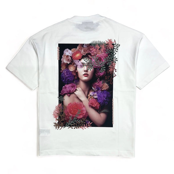 Inimigio (Snow white women flowers oversized t-shirt)