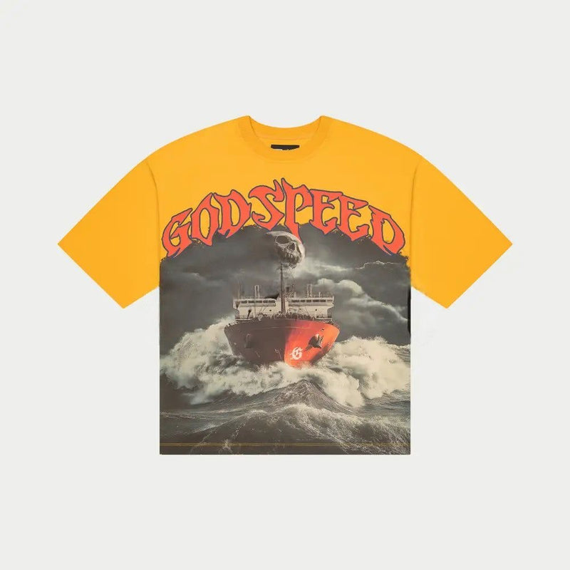 Godspeed Sea Sick T-Shirt – Yellow