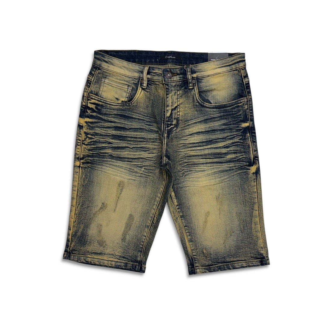 C'est La Vie Vintage Denim Shorts Dark Indigo