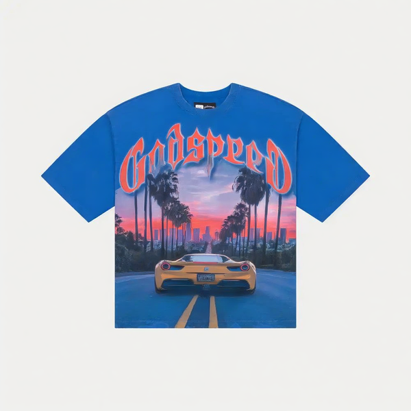Godspeed Sunset BLVD T-shirt Royal Blue